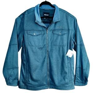 NWT Marmot Hawkins Jacket Full Zip Lined Heathered Slate Gray New Men's Size XXL